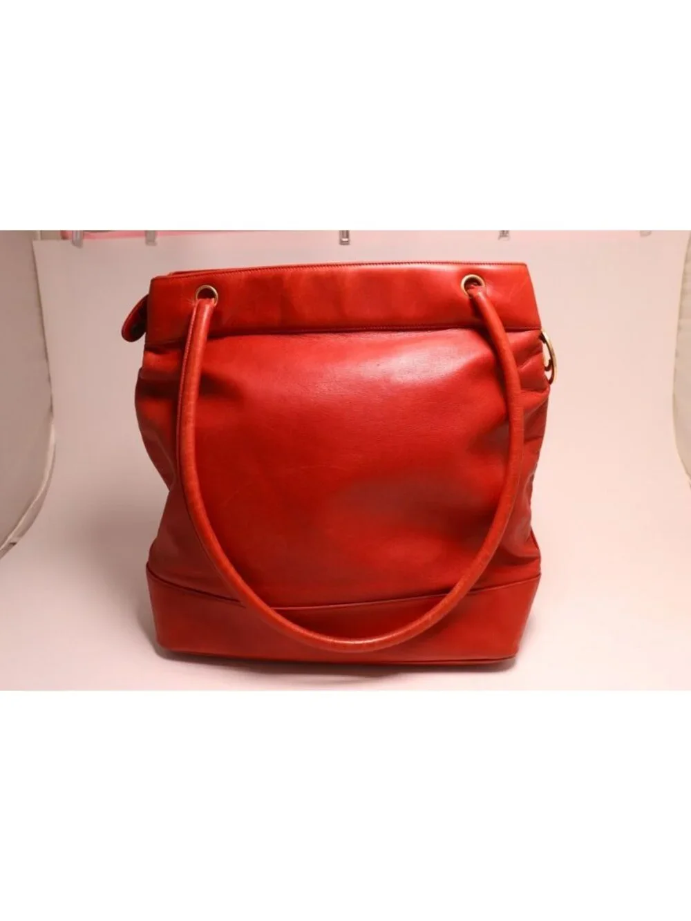 Chanel Lambskin Red Tote Bag